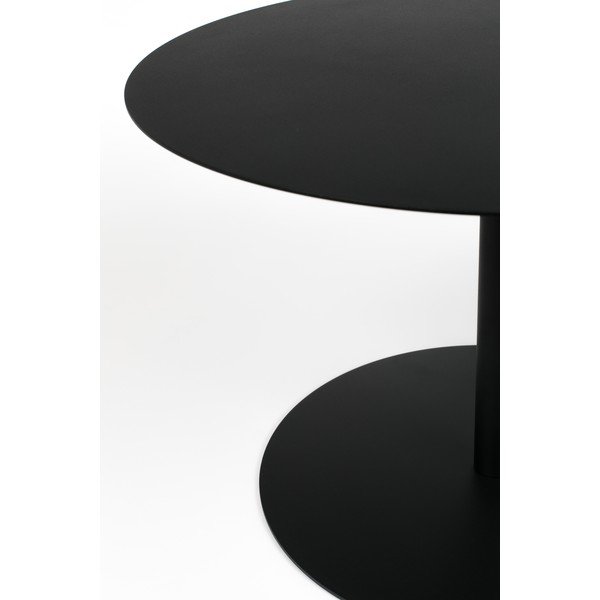 Fekete fém kerek dohányzóasztal ø 60 cm Snow – Zuiver-image-3