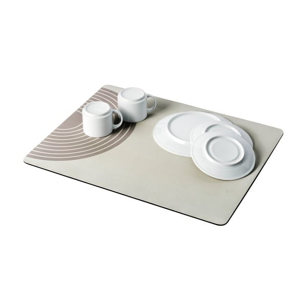 Bézs gumi edénycsepegtető alátét 50x40 cm Dima – Wenko