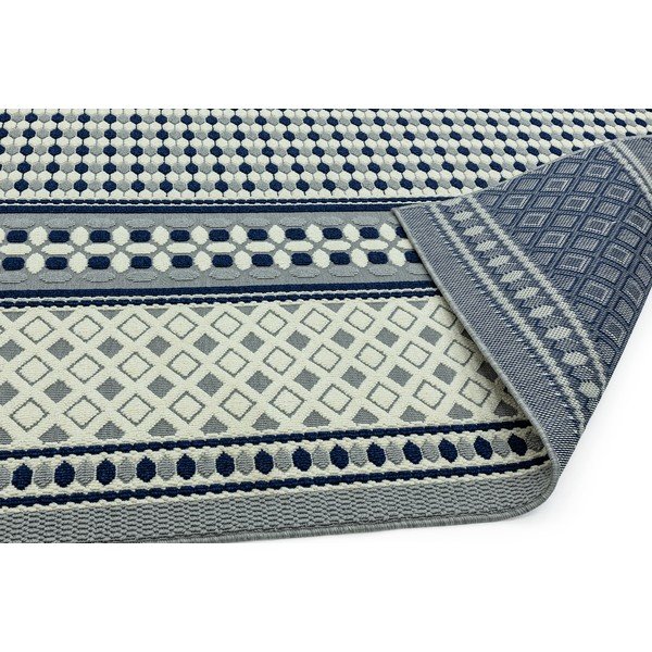 Antibes Geometric kék-fehér szőnyeg, 160 x 230 cm - Asiatic Carpets-image-4