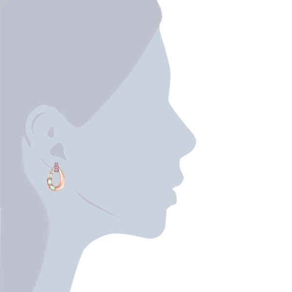 Mint Drop fülbevaló Swarovski kristályokkal - Saint Francis Crystals-image-1