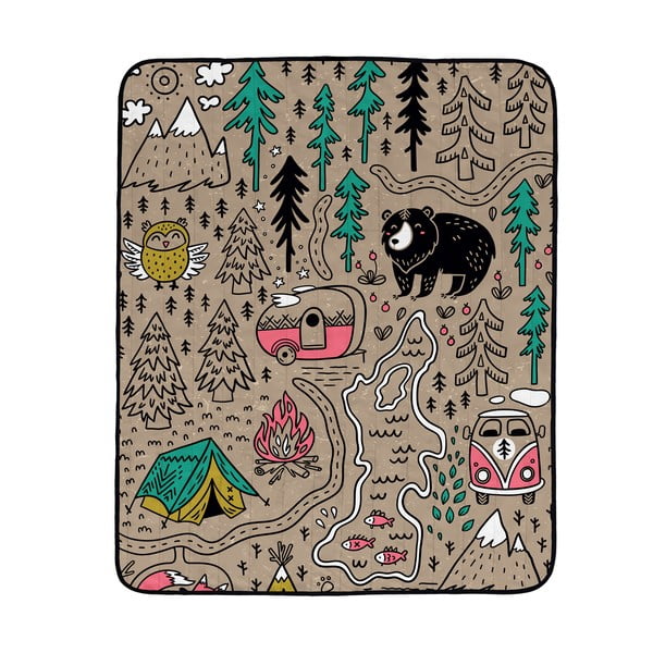 Mikroszálas piknik takaró 145x180 cm Camping – Butter Kings