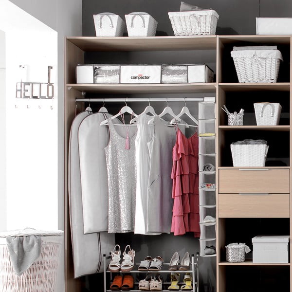 Vákuumos textil-műanyag ágy alatti tárolódoboz szett 2 db-os 105x45x15,5 cm Life – Compactor-image-3