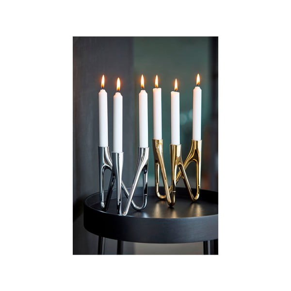 Roots ezüstszínű gyertyatartó - Morsø-image-1