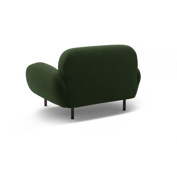 Zöld buklé fotel Poppy – Micadoni -image-2