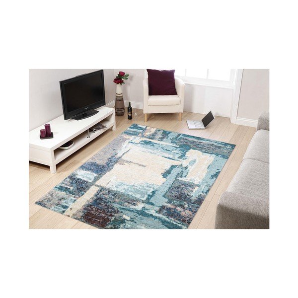 Leonore kék szőnyeg, 135 x 200 cm - Eco Rugs-image-1