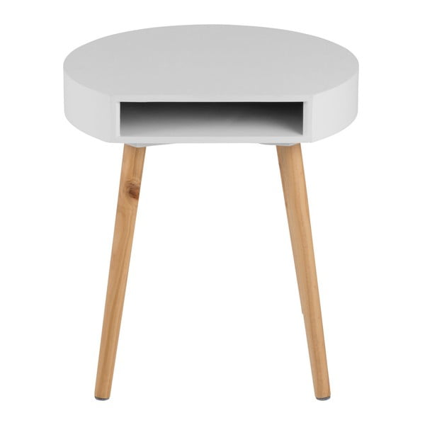 Ela fehér tárolóasztal tárolóhellyel - Actona-image-1