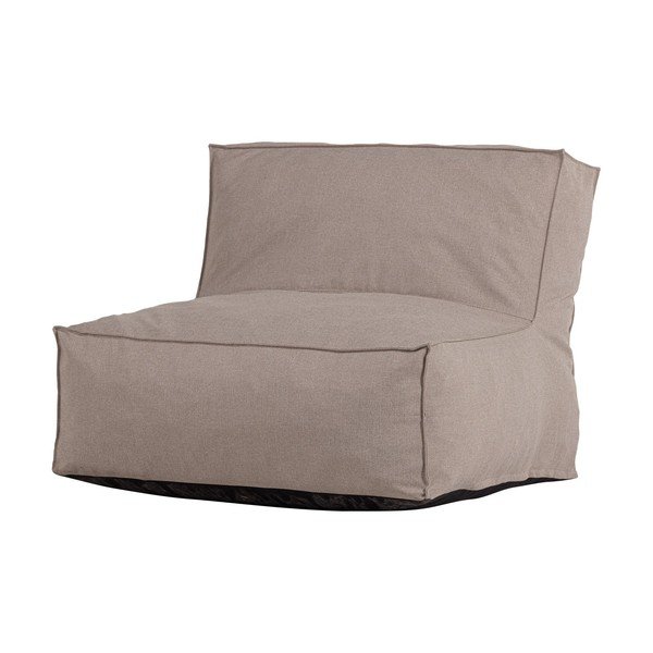 Szürkésbézs párnázott kerti fotel Velora – WOOOD