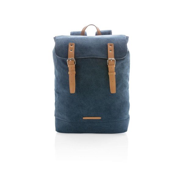 Kék vászon hátitáska 15,6" laptophoz, 19 l - XD Design-image-1