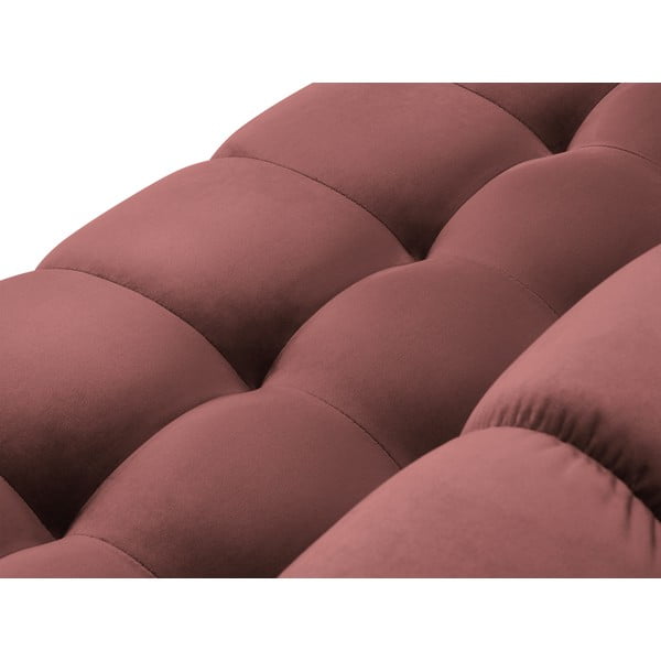 Bali rózsaszín bársony kanapé - Cosmopolitan Design-image-1