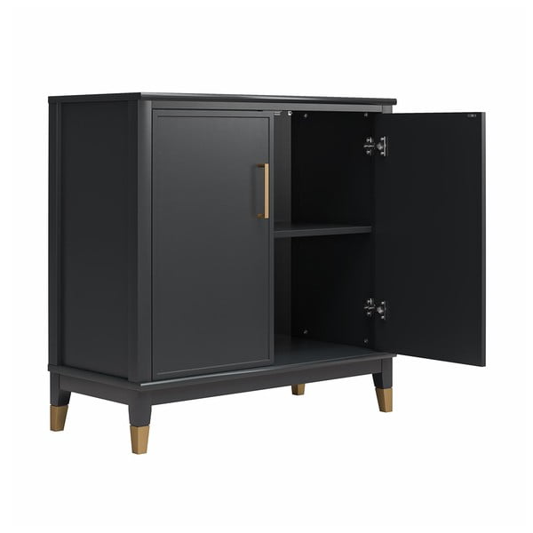 Fekete szekrény 84x84 cm Westerleigh – CosmoLiving by Cosmopolitan-image-1