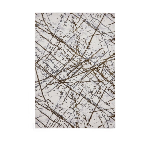 Világosszürke-aranyszínű szőnyeg 80x150 cm Artemis – Think Rugs