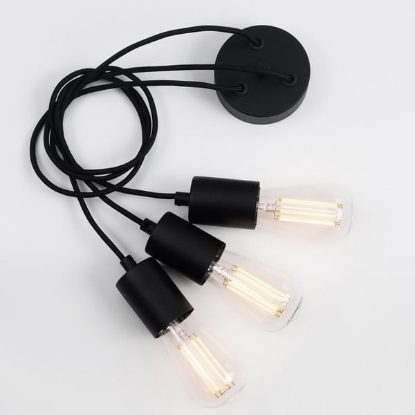 Cero Basic fekete háromágú függőlámpa - Sotto Luce-image-4