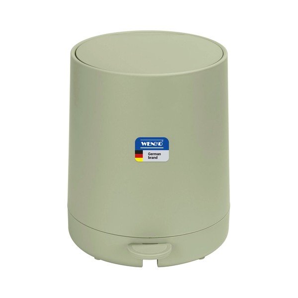 Zöld műanyag pedálos szemetes 5 l Fablo – Wenko-image-3