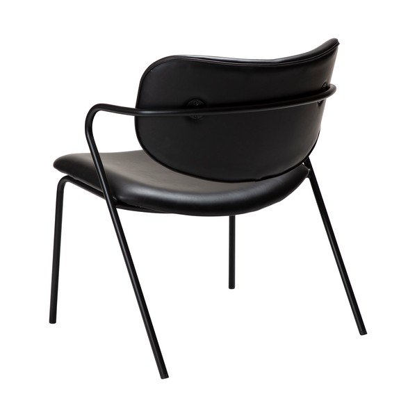 Fekete bőrutánzat fotel Zed – DAN-FORM Denmark-image-3