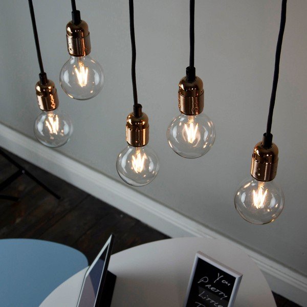 Uno ötágú függőlámpa rézszínű részletekkel - Sotto Luce-image-2