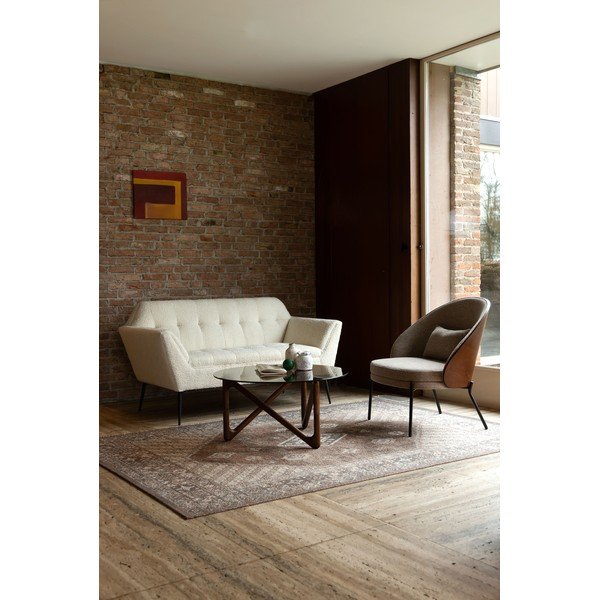 Krémszínű buklé kanapé 150 cm Kate – Dutchbone-image-1