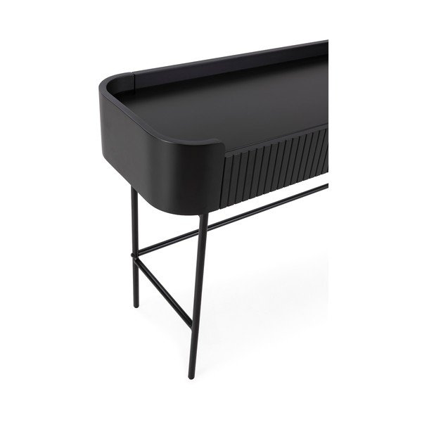 Fekete konzolasztal 40x120 cm Willa – MOME-image-4