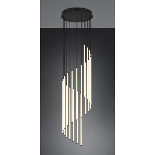 Matt fekete LED dimmelhető függőlámpa ø 37 cm Baxter – Trio-image-1