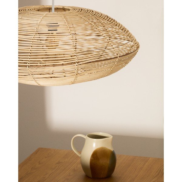 Rattan lámpabúra ø 70 cm Flaro – Kave Home-image-3
