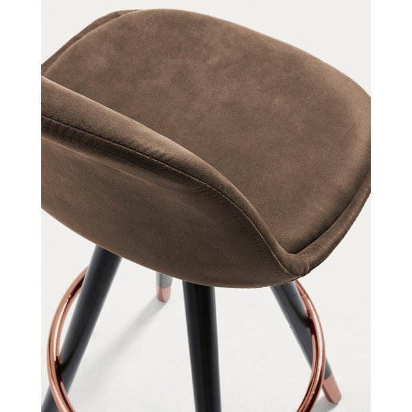 Barna bárszék (ülésmagasság 75 cm) Slad – Kave Home-image-3