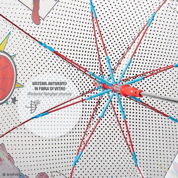 Spiderman Marvel átlátszó szélálló gyerek esernyő, ⌀ 74 cm - Ambiance-image-1