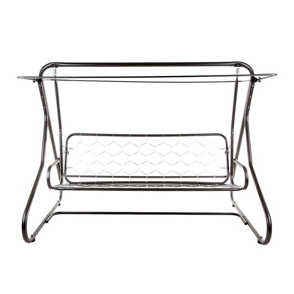 Szürke fém kerti hintaágy Milano – Dajar-image-2