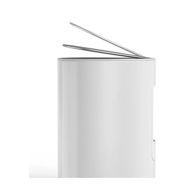 Fényes fehér rozsdamentes acél pedálos szemetes 5 l EasyStore Luxe – Joseph Joseph-image-4