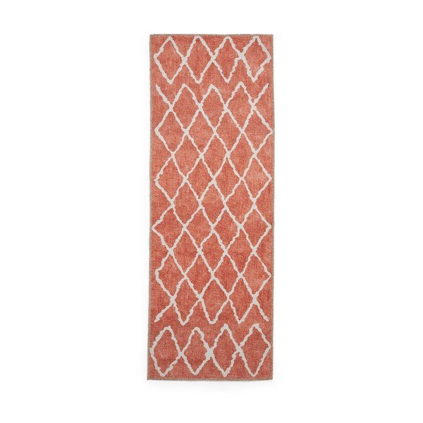 Narancssárga mosható futószőnyeg 76x230 cm Coral Orange – Think Rugs