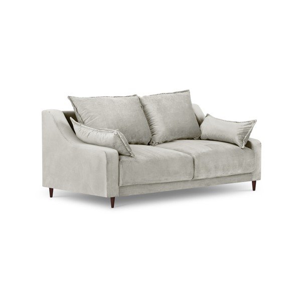 Freesia bézs bársony kanapé, 150 cm - Mazzini Sofas-image-2