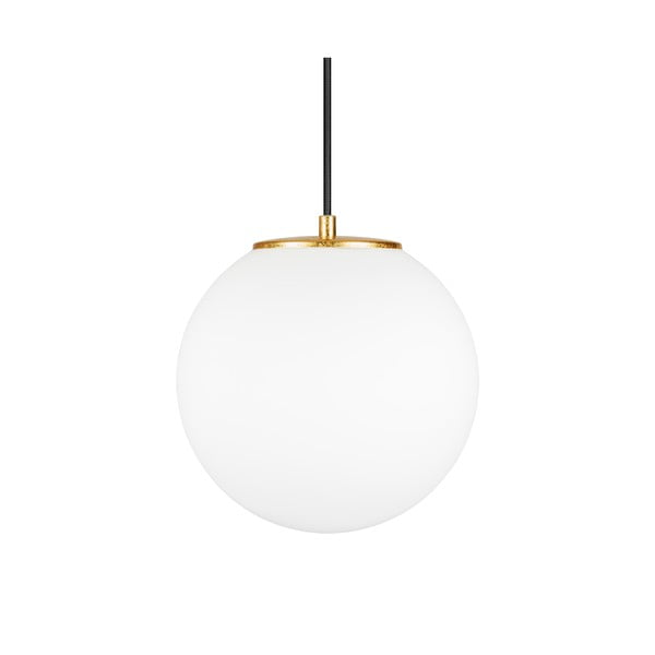 TSUKI M fehér függőlámpa aranyszínű foglalattal, ⌀ 25 cm - Sotto Luce-image-1