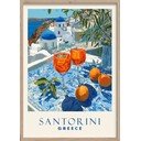 Nyomtatott keretezett kép 50x70 cm Santorini – Styler