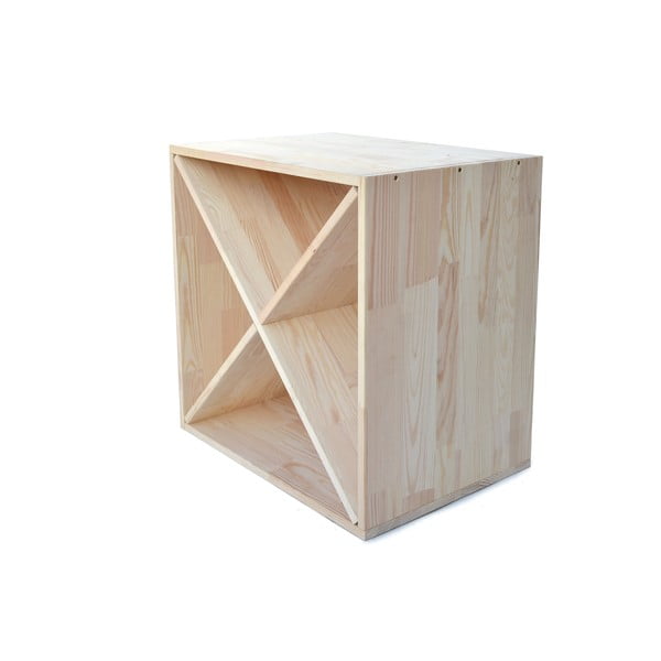 Natúr színű borovi fenyő bortartó polcos állvány, palackok száma 24 – Bonami Essentials-image-3