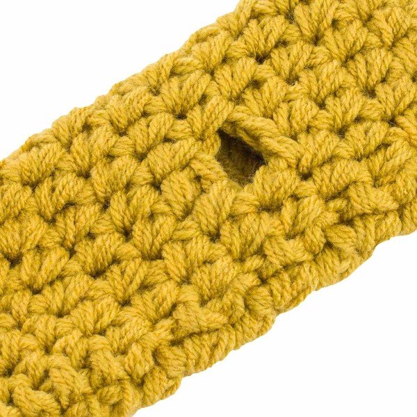 Ash mustársárga kézzel horgolt kézmelegítő - DOKE-image-4