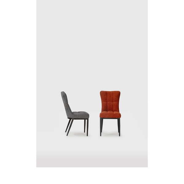 Terrakotta színű étkezőszék szett 2 db-os Damon – Marckeric-image-2