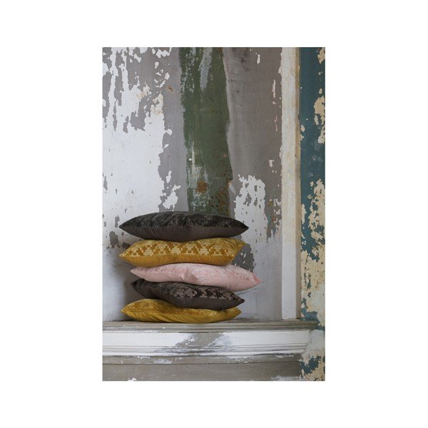 Barna pamut díszpárna, 50 x 50 cm - BePureHome-image-2