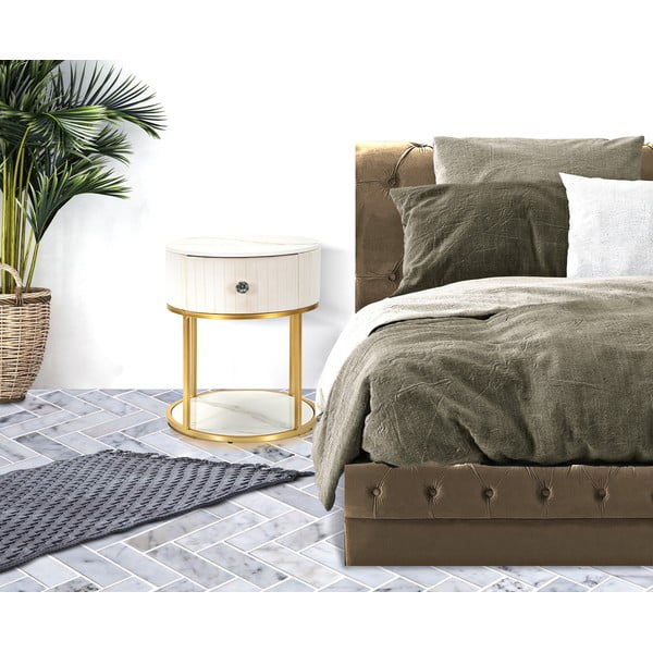 Bézs éjjeliszekrény Montpellier - Mauro Ferretti-image-1