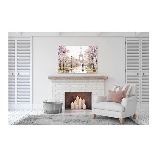 Canvas Watercolor Paris Melancholy fali kép, 85 x 113 cm - Styler-image-1