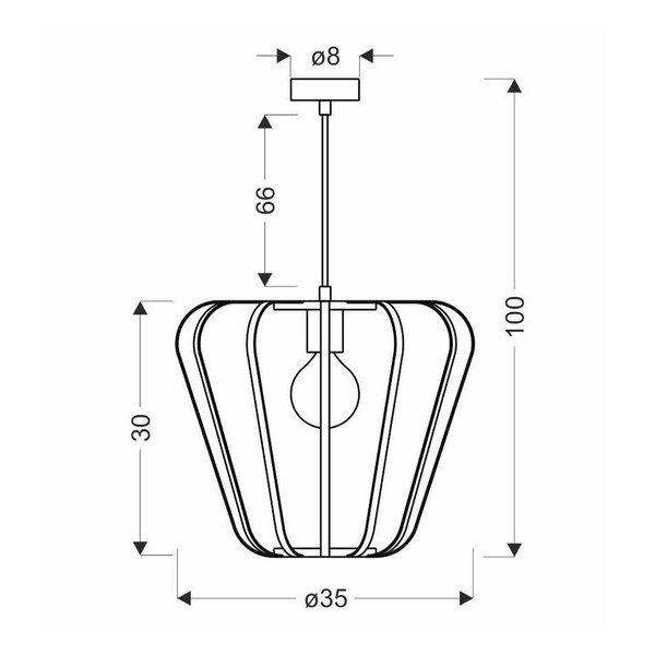 Fekete fém függőlámpa ø 35 cm Jonas – Candellux Lighting-image-2