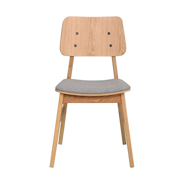 Nagano világosbarna étkezőszék világosszürke ülőrésszel - Rowico-image-2