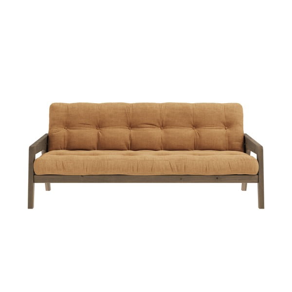 Mustársárga kinyitható kanapé 190 cm Grab Carob – Karup Design