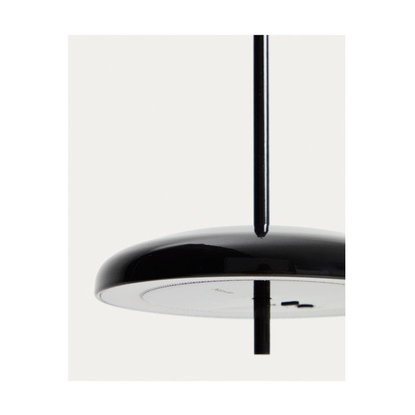 Fekete LED dimmelhető mennyezeti lámpa fém búrával ø 16 cm Porte – Kave Home-image-3