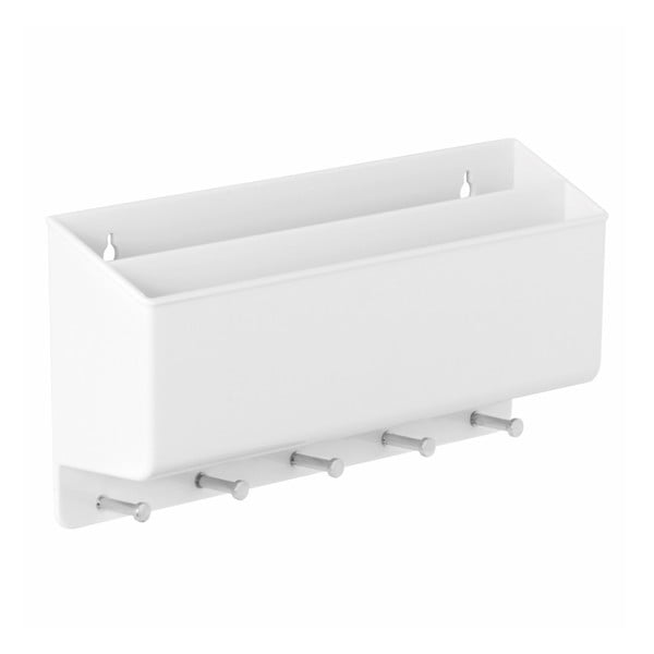 Linus Twillo fehér falra szerelhető tároló - InterDesign-image-1