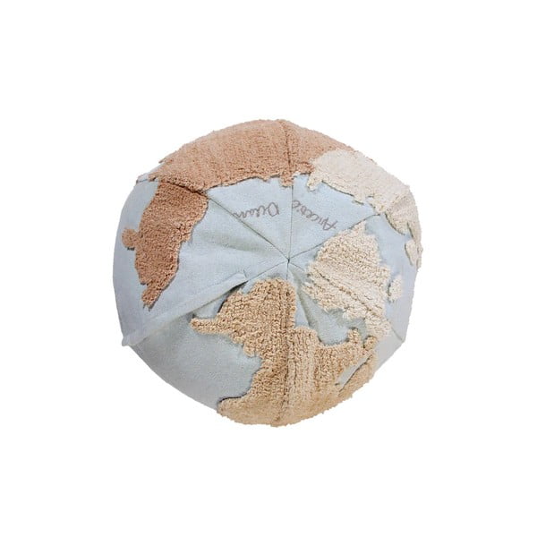 Kék-bézs gyerek babzsákfotel World Map – Lorena Canals-image-3