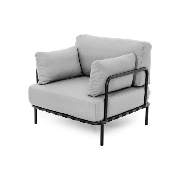 Világosszürke párnázott kerti fotel Salve – Sit Sit-image-3