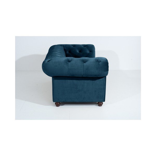 Orleans Velvet kék kanapé, 196 cm - Max Winzer-image-4
