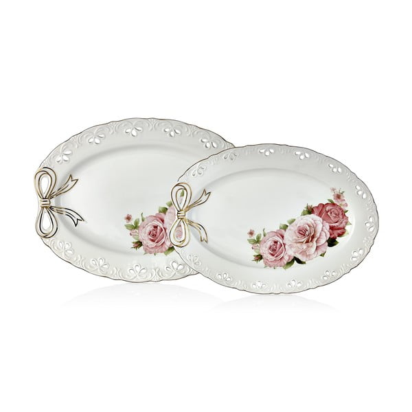Dina 2 db porcelántál