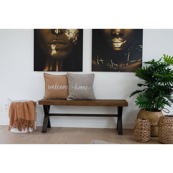 Damian W barna díszpárna, 45 x 45 cm - Tiseco Home Studio-image-1