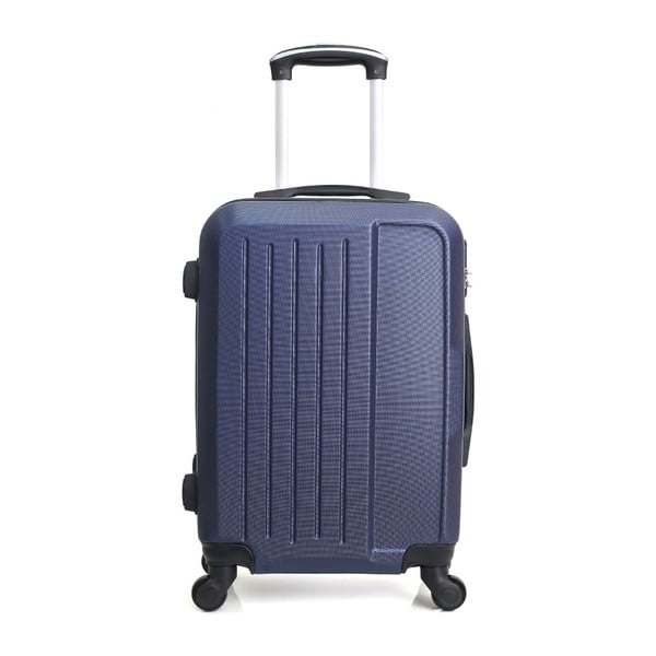 Maroko kék gurulós bőrönd, 37 l - Hero