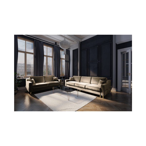 Marigold bézs kétszemélyes kanapé - Mazzini Sofas-image-3