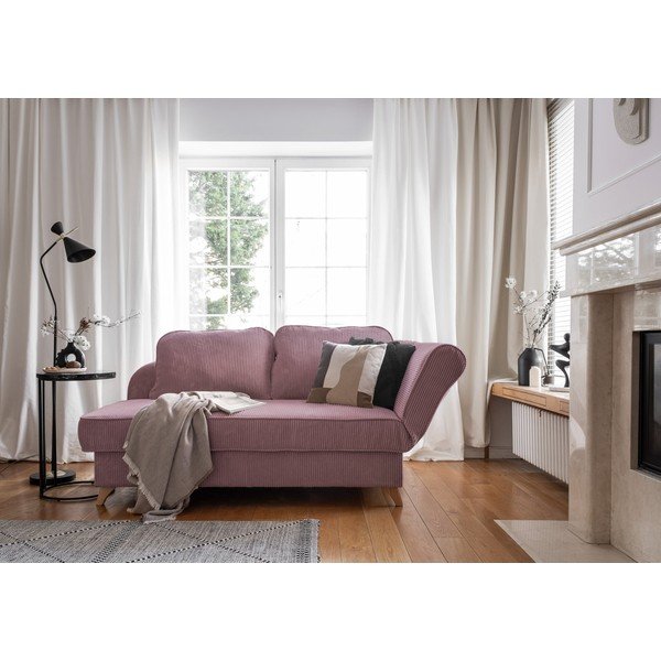 Törtrózsaszín kordbársony heverő (jobb oldali) Chic Charlotte – Miuform-image-2